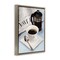 Stupell Industries Black Coffee & Newspaper Floating Frame By Carol Robinson